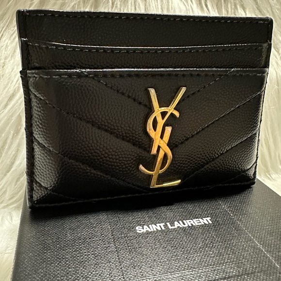 Saint Laurent YSL Monogram Matelassé Leather
Card Case EUC! - Picture 4 of 16